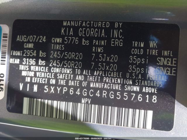 5XYP64GC4RG557618 KIA Telluride S