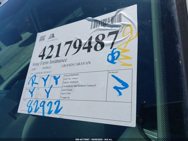 2C4RDGBG7JR181023 Dodge 2018