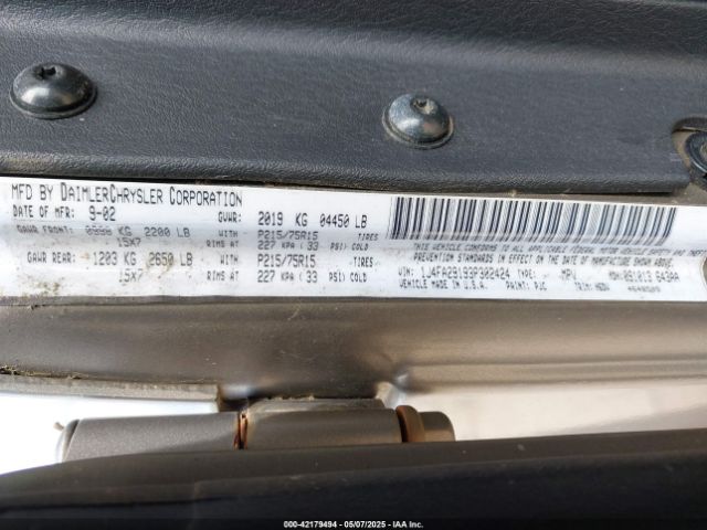 2003 JEEP WRANGLER 1J4FA29193P302424 Photo 8