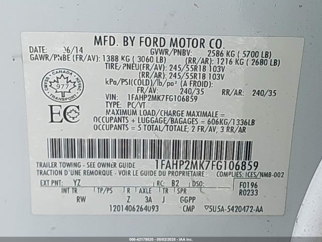 Ford Police Interceptor 2015 1FAHP2MK7FG106859 Image 9