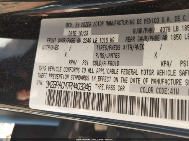 3MZBPACM7RM403246 Mazda Mazda3 2.5 S Preferred