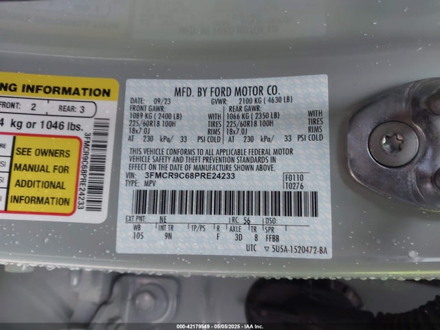 Ford dragon 2023 3FMCR9C68PRE24233 Image 9