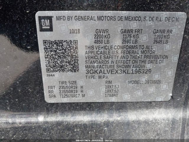 2019 GMC TERRAIN 3GKALVEX3KL196329 Photo 8