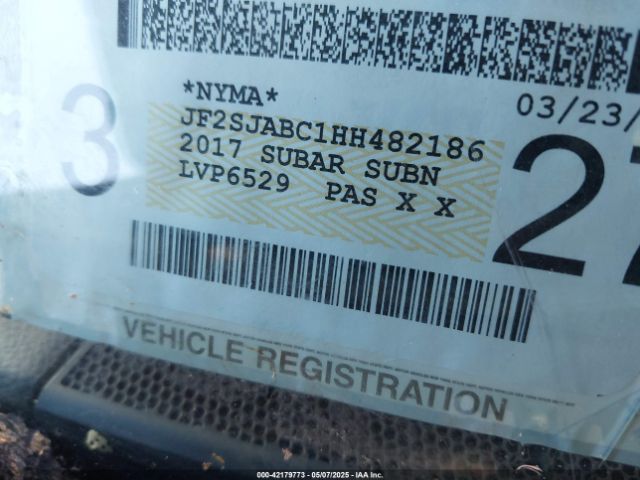 JF2SJABC1HH482186 Subaru Forester 2.5i