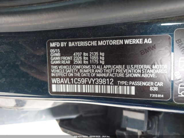 WBAVL1C59FVY39812 BMW X1 Xdrive28i