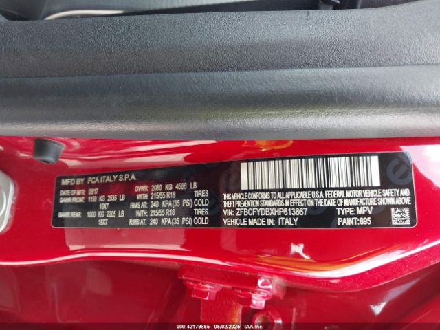 2017 FIAT 500X ZFBCFYDBXHP613867 Photo 8