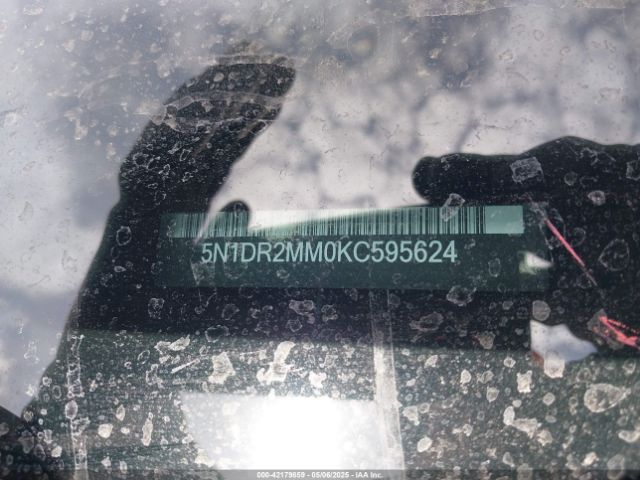 5N1DR2MM0KC595624 Nissan Pathfinder Sv