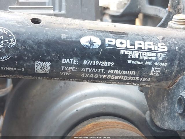 2022 POLARIS SPORTSMAN 4XASYE858NB205194 Photo 9