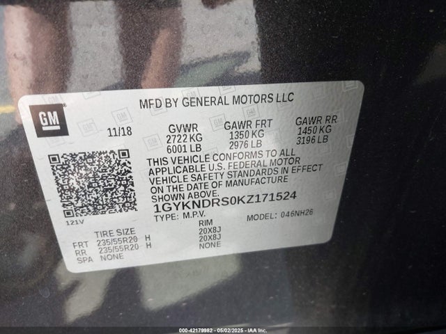 2019 CADILLAC XT5 1GYKNDRS0KZ171524 Photo 8