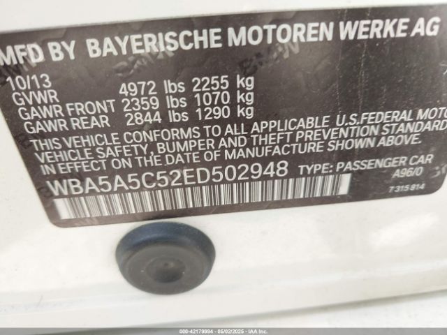 WBA5A5C52ED502948 BMW 528I