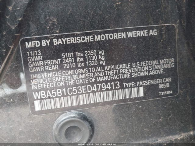 2014 BMW 535I WBA5B1C53ED479413 Photo 8