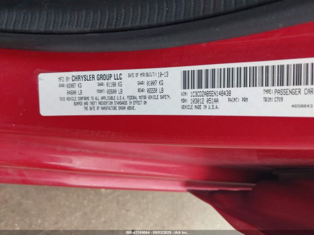 1C3CDZAB5EN148438 Dodge AVENGER SE