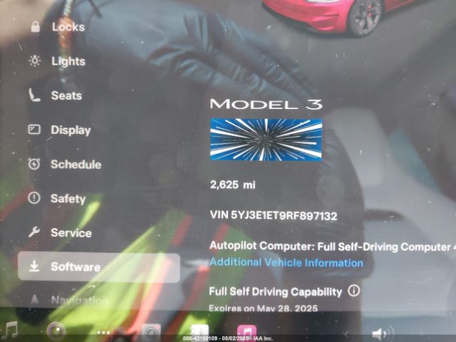 5YJ3E1ET9RF897132 Tesla Model 3 Performance All-wheel Drive