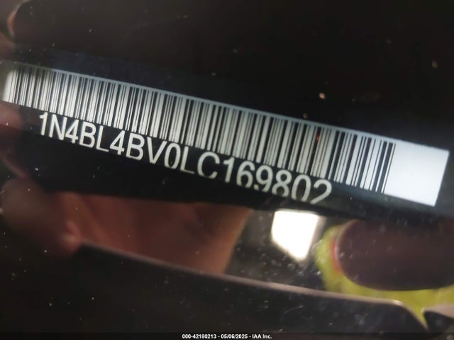 1N4BL4BV0LC169802 Nissan Altima S Fwd