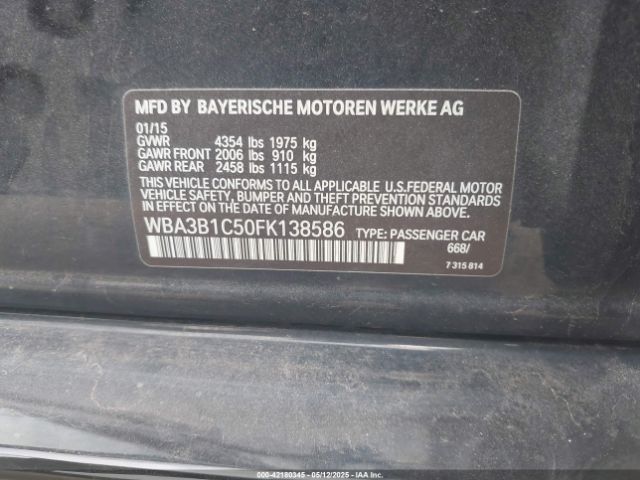 WBA3B1C50FK138586 BMW 320i