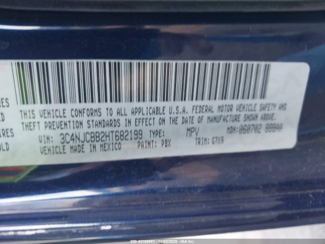 3C4NJCBB2HT682199 Jeep New Compass Latitude Fwd