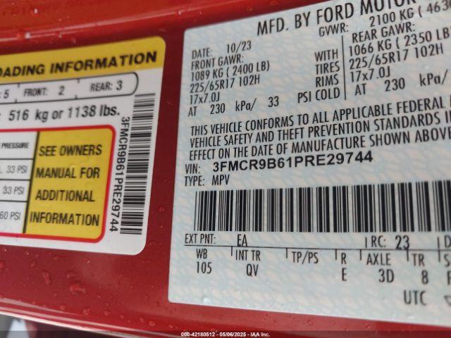 3FMCR9B61PRE29744 Ford Bronco Sport Big Bend