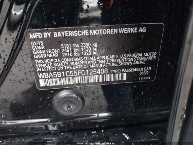 WBA5B1C55FG125408 BMW 535i