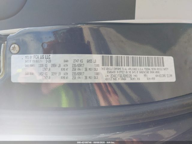 2C4RC1FG6LR205129 Chrysler Pacifica Touring