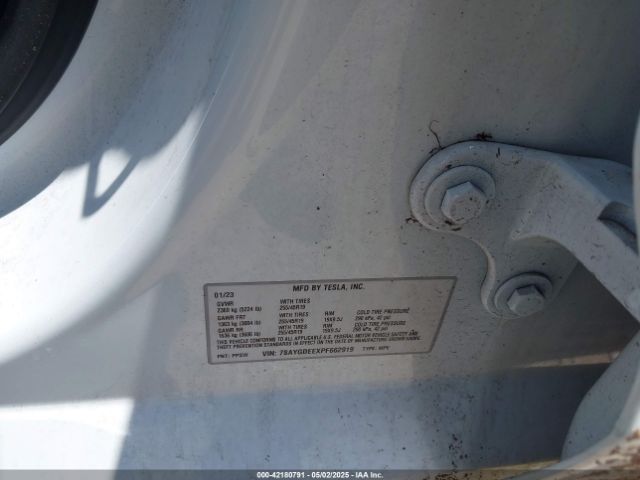 7SAYGDEEXPF662919 Tesla 2023