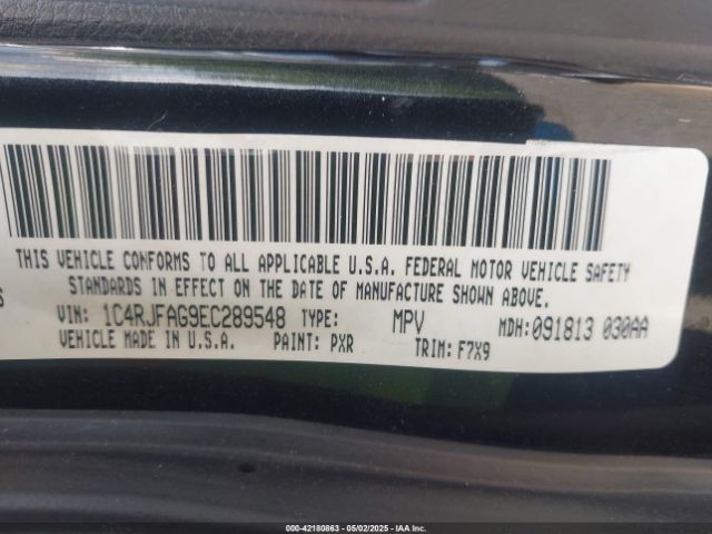 1C4RJFAG9EC289548 Jeep Grand Cherokee Laredo