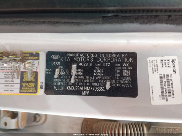 2021 KIA SOUL KNDJ23AU4M7793351 Photo 8