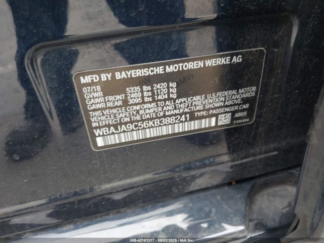 WBAJA9C56KB388241 BMW 530e Iperformance