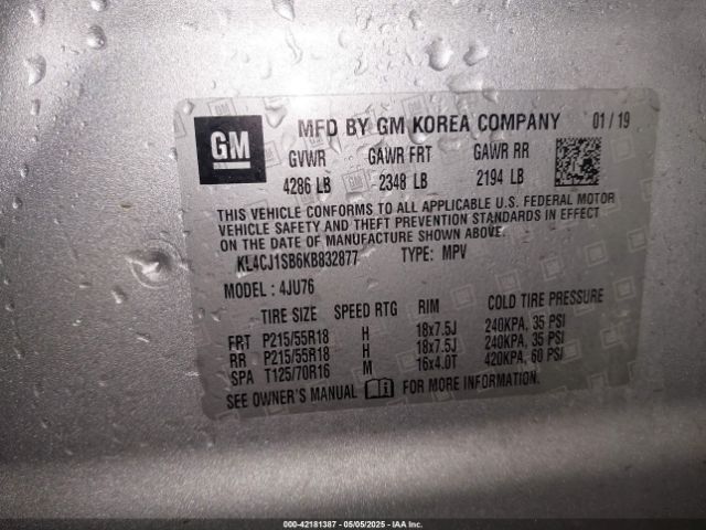 2019 BUICK ENCORE KL4CJ1SB6KB832877 Photo 8