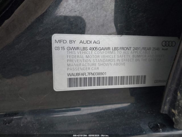 2015 AUDI A4 WAUBFAFL7FN038901 Photo 8