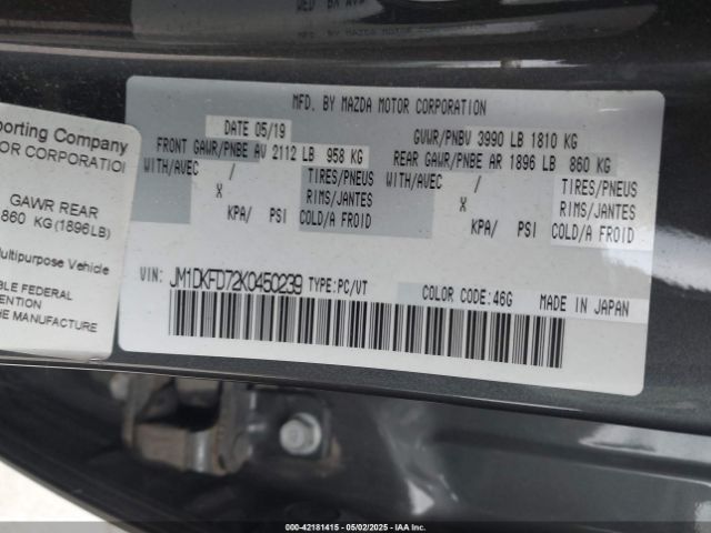 JM1DKFD72K0450239 Mazda Cx-3 Grand Touring