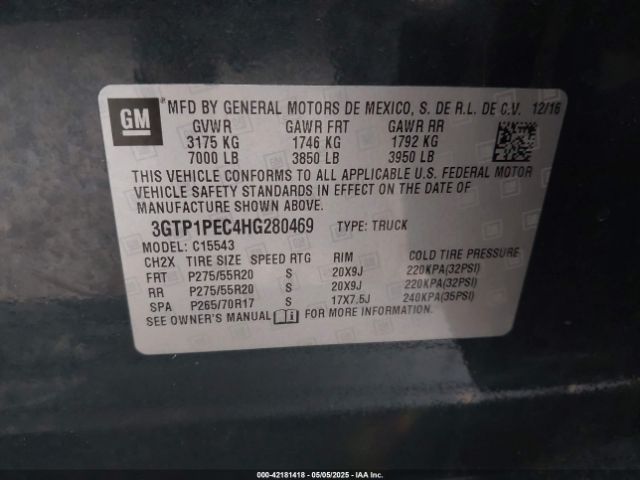 3GTP1PEC4HG280469 GMC Sierra 1500 Denali