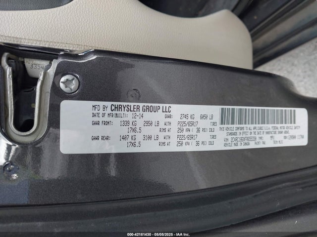 2C4RC1BGXFR655330 Chrysler Town & Country Touring