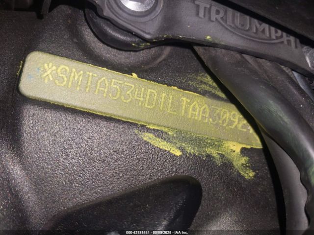 2020 TRIUMPH MOTORCYCLE STREET TRIPLE SMTA534D1LTAA3092 Photo 9