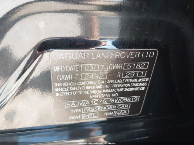 2017 JAGUAR XJ SAJWA1C76H8W08819 Photo 8