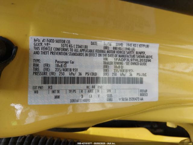 2017 FORD FOCUS ST 1FADP3L97HL203296 Photo 8