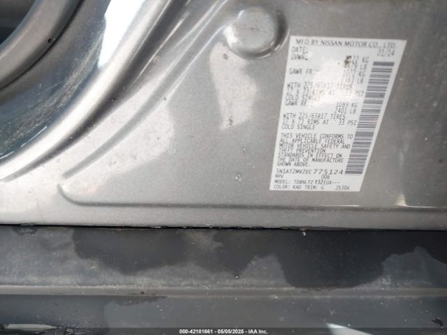 5N1AT2MV2EC775124 Nissan ROGUE SV