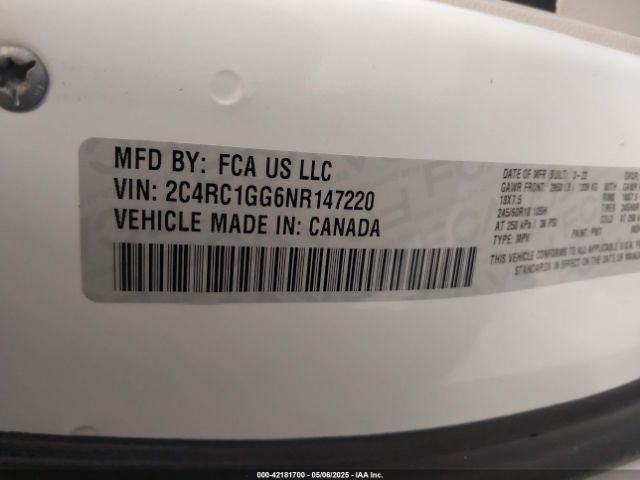 2022 CHRYSLER PACIFICA 2C4RC1GG6NR147220 Photo 8