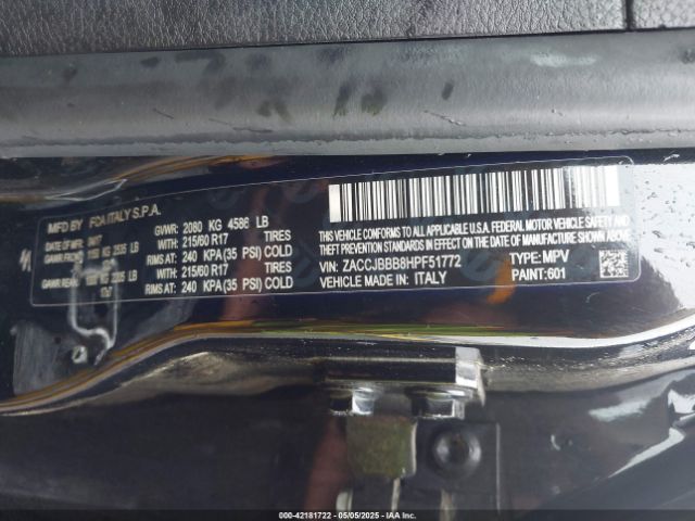 ZACCJBBB8HPF51772 Jeep Renegade Latitude 4x4