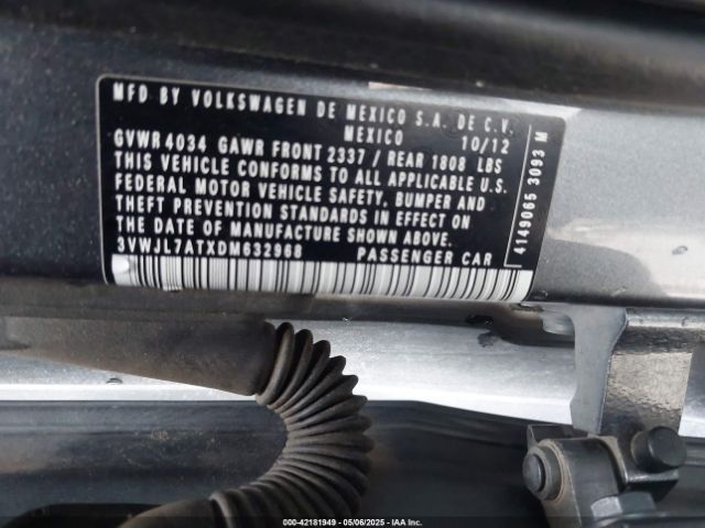 2013 VOLKSWAGEN BEETLE 3VWJL7ATXDM632968 Photo 8