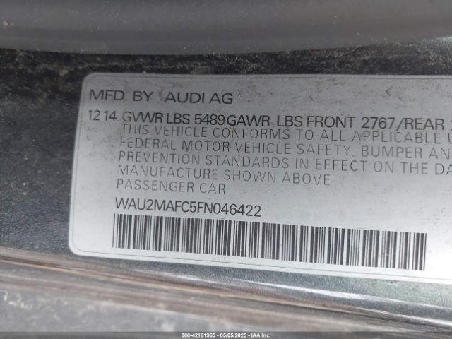2015 AUDI A7 WAU2MAFC5FN046422 Photo 8