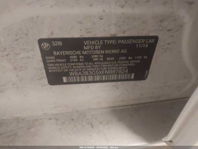 WBA3B3G5XFNR87824 BMW 328i Xdrive