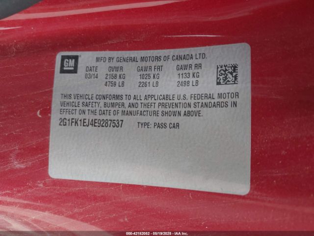 2G1FK1EJ4E9287537 Chevrolet CAMARO 2SS