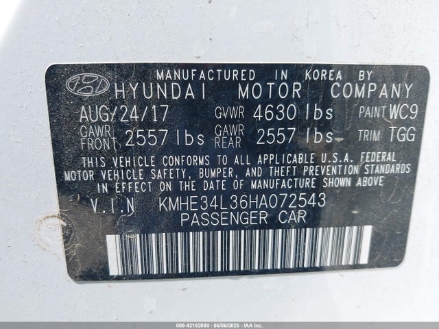 KMHE34L36HA072543 Hyundai gdi nu