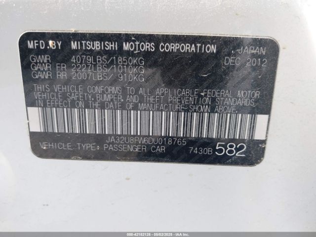 2013 MITSUBISHI LANCER JA32U8FW6DU018765 Photo 8