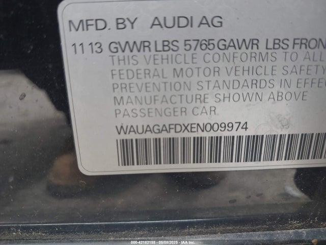 WAUAGAFDXEN009974 Audi A8 3.0t