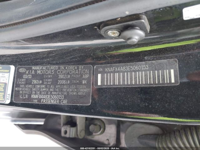 KNAFX4A83E5060153 KIA FORTE EX