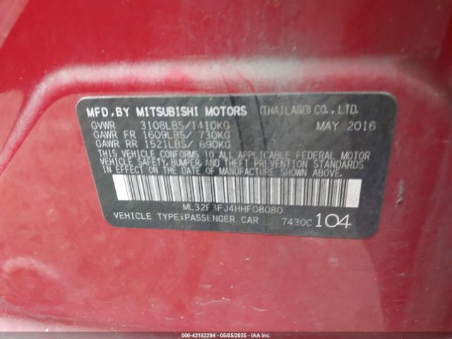 ML32F3FJ4HHF08080 Mitsubishi 2017