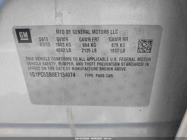 1G1PC5SB8E7134974 Chevrolet LUV
