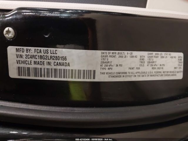 2020 CHRYSLER PACIFICA 2C4RC1BG2LR280156 Photo 8