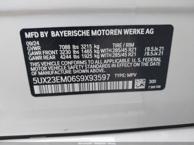 5UX23EM06S9X93597 BMW X7 Xdrive40i